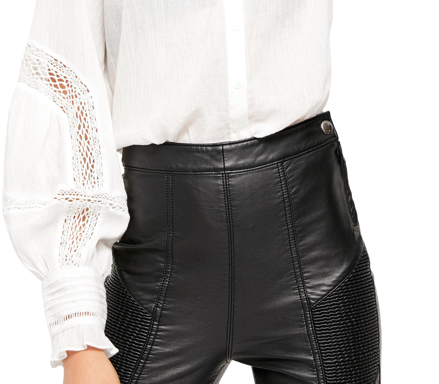 Free People Women's Emma Blouse White Size Medium