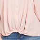 INC International Concepts  Women's Plus Twist Front Shirt Pink Size 3X