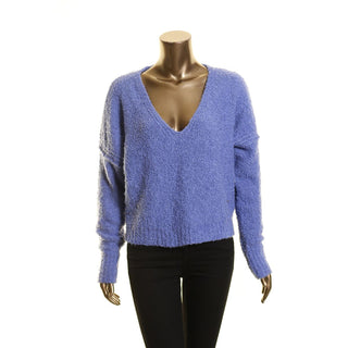 Free People Women's Finder Keepers V Neck Sweater Purple Size X-Small
