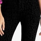 Rachel Roy Women's Animal Print Jeans Waist Black Size 29