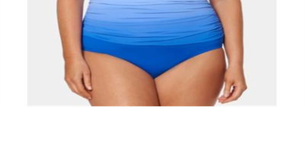 Bleu By Rod Beattie Women's Ruched Sweetheart Neck One Piece with Underwire Swimsuit Blue Size 20W