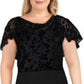 Ralph Lauren Womens Dalen Metallic Floral Cocktail Dress Black Size 10