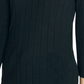 Sanctuary Women's Ruby Ribbed Long Sleeve Cotton Blend Tee Black Size X-Large