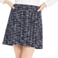 Maison Jules Women's Tweed Metallic Mini Skirt Blue Size 10