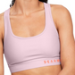 Under Armour Women's Mid Impact Running Sports Bra Pink Size Small