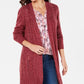 Karen Scott Turbo Duster Cardigan Blue Size X-Large