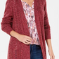 Karen Scott Turbo Duster Cardigan Blue Size X-Large