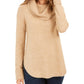 Style & Co Women's Cowlneck Sweater Brown Size PP