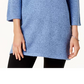 Karen Scott Cowlneck Tunic  Green Size S