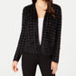 Alfani Women's Eyelash Cardigan Black Size Petite Small