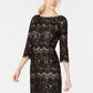 Jessica Howard Women's Petite Scalloped Lace Dress Gray Size 14 Petite