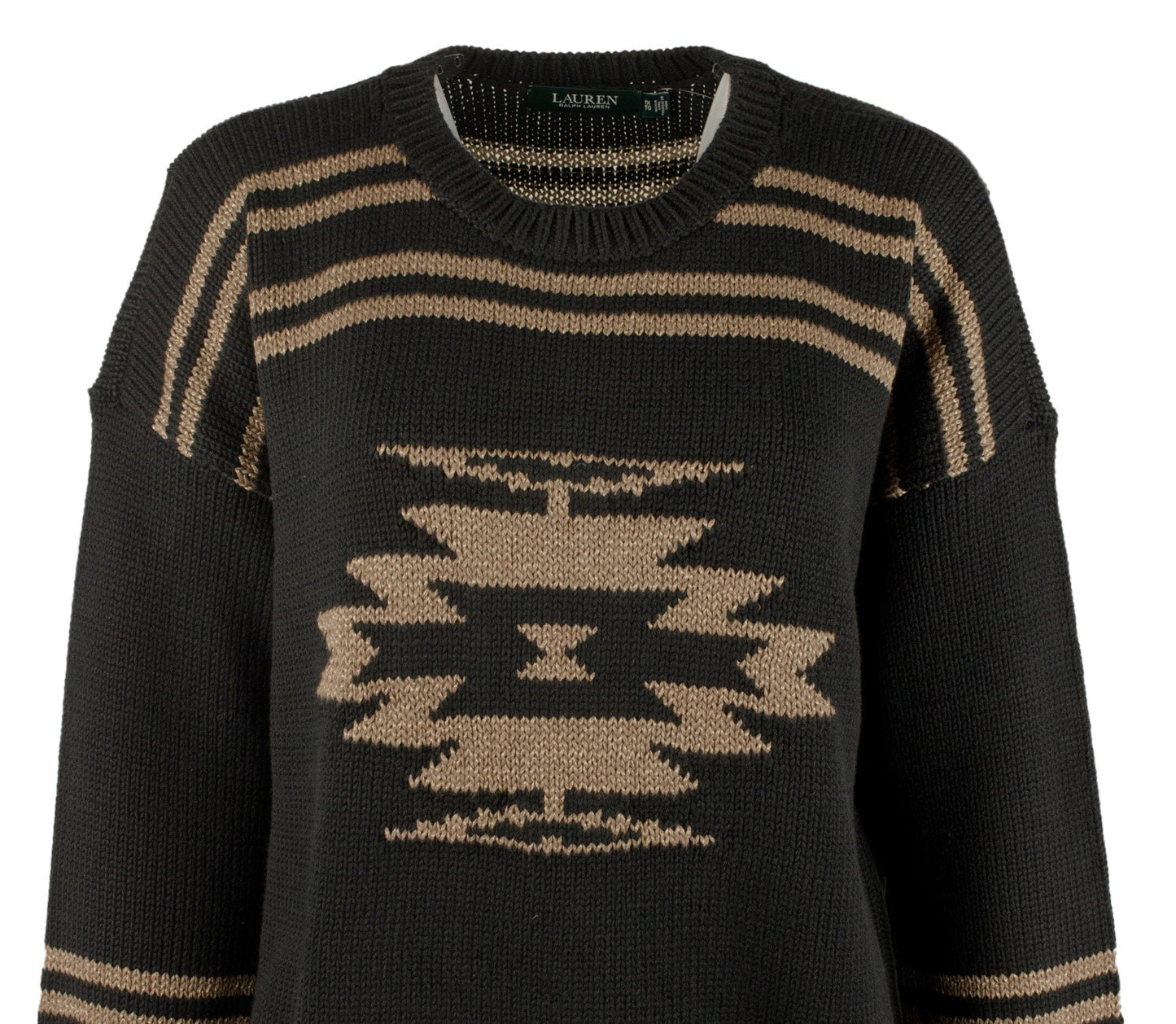 Ralph Lauren Women's Plus Knit Sweater Black Size 3X