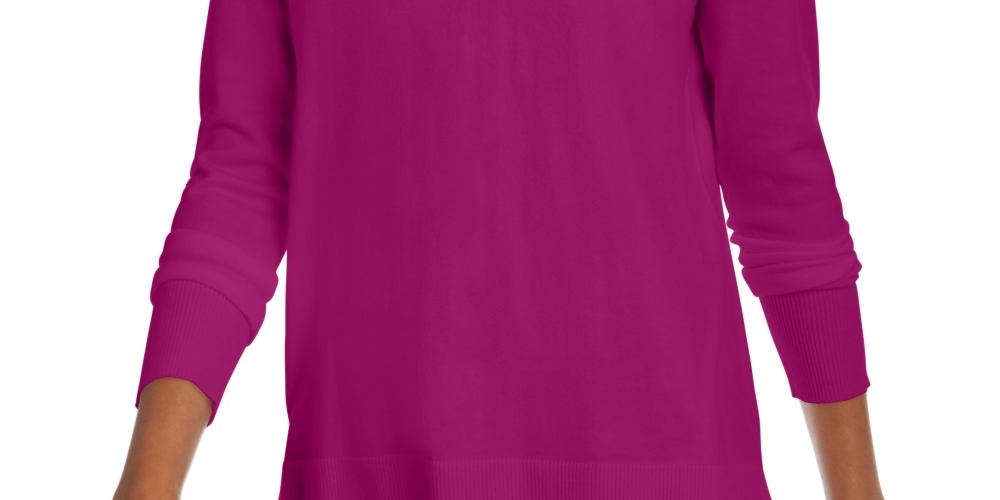 Maison Jules Women's V-Neck Sweater Pink Size X-Small