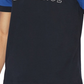 Ax Armani Exchange Men's Varsity Stencil Ax Logo Striped Sleeve T-Shirt Blue Size Small
