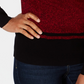 Karen Scott Women's Ribbed Mock-Neck Cotton Sweater Bright Red Size Small