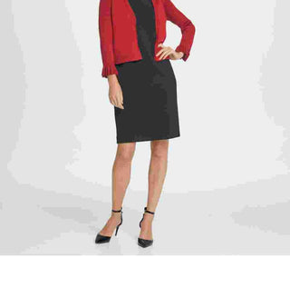 DKNY Women's Bell Sleeve Cardigan Red Size Small