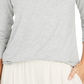 Charter Club Women's Heathered Turtleneck Gray Size PL