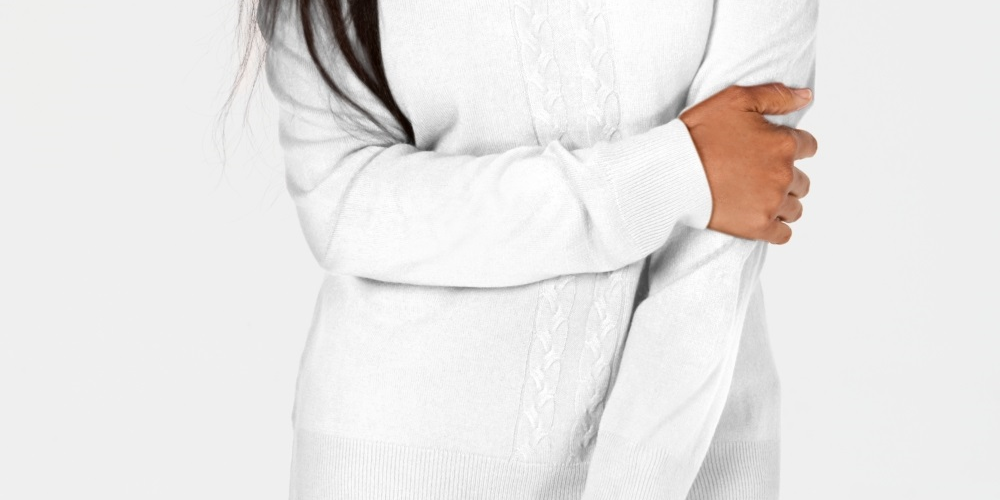 Karen Scott Women's Cable Knit Crewneck Sweater  White Size Petite Medium