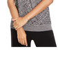 Alfani Women's Textured Surplice Sweater Black Size Petite S