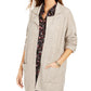 Style & Co Women's Oversized Patch Pocket Cardigan Beige Size Petite Small