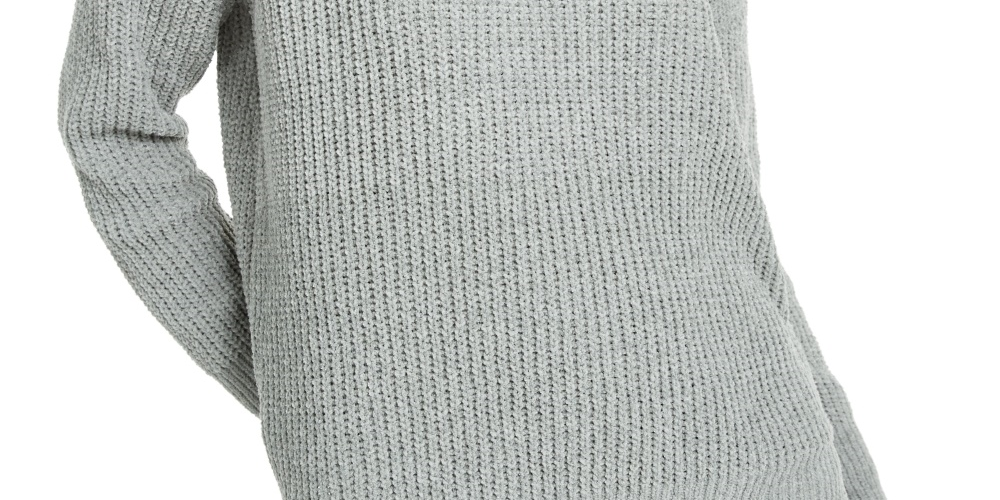 Hippie Rose Junior's Mock Neck Chenille Sweater Green Size X-Large