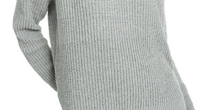 Hippie Rose Junior's Mock Neck Chenille Sweater Green Size X-Large