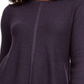 Style & Co Women's Mixed Stitch Tunic Sweater Dark Grape Size Petite L