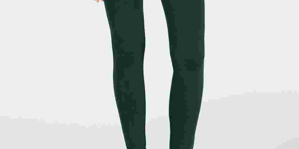 INC International Concepts Women's Seamless Leggings Green Size 20X5