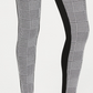 INC International Concepts Women's Houndstooth Front Ponte Back Leggings Black Size 2P