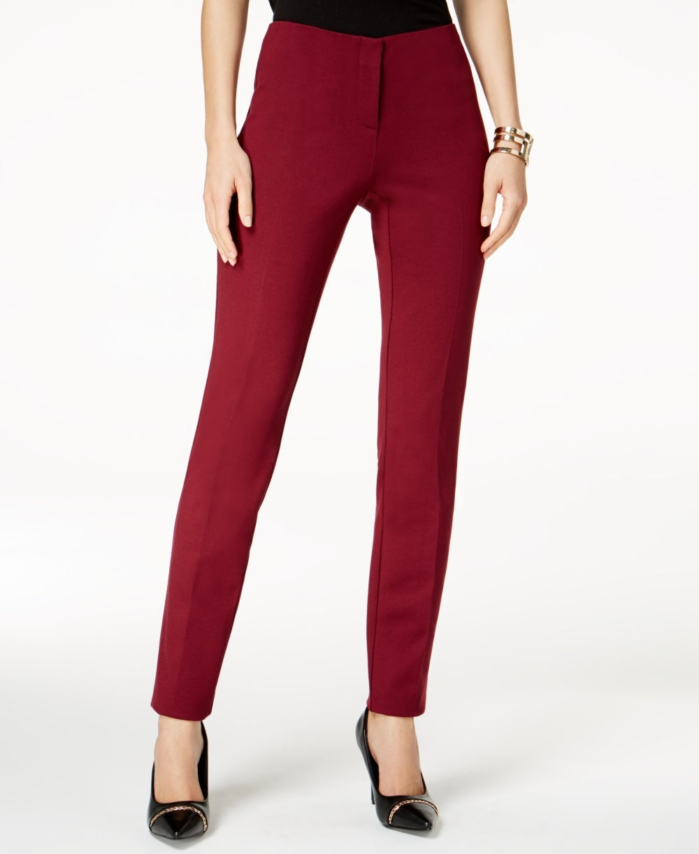 Alfani Women's Petite Hollywood Skinny Pants Red Size 2 Petite