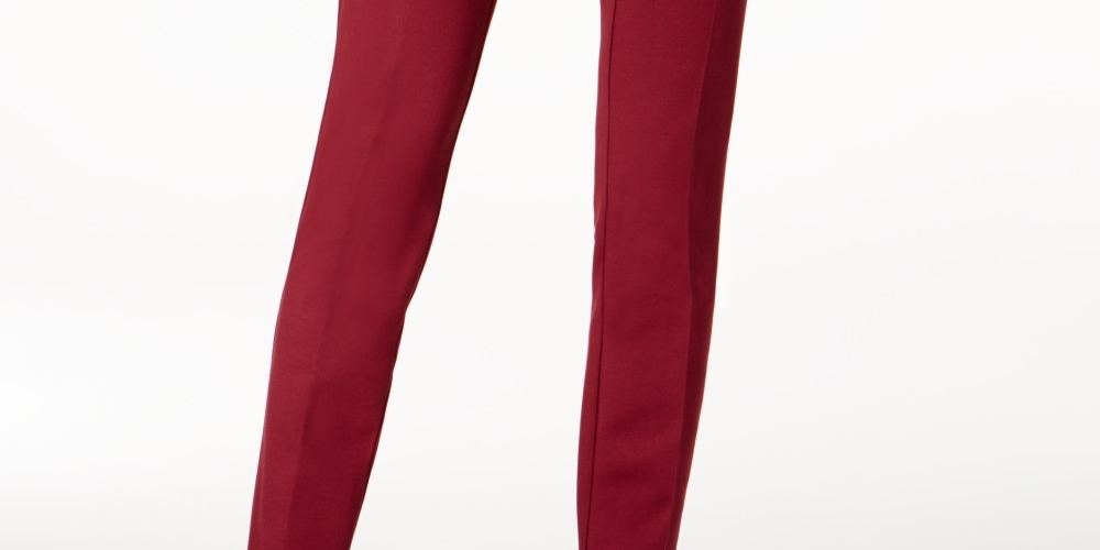 Alfani Women's Petite Hollywood Skinny Pants Red Size 2 Petite