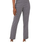 JM Collection Women's Oval Print Jacquard Pants  Blue Size Petite Small