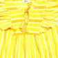 Style & Co Women's Striped Ruffle Sleeve Cotton Top  Yellow Size X-Small