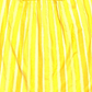 Style & Co Women's Striped Ruffle Sleeve Cotton Top  Yellow Size X-Small