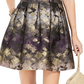 Vince Camuto Women's Vince Camuto Metallic Jacquard Fit & Flare Dress Black Size 10