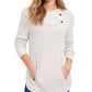 Style & Co Women's Envelope Neck Sweater Beige Size PS