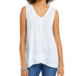 Style & Co Women's High-Low Tank Top White Size Medium