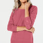 Karen Scott Women's Ottoman Stitch Sweater Pink Size PS/M