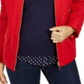 Charter Club Women's Quilted Jacket Red Size Petite Small