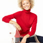 Charter Club Women's Cashmere Turtleneck Sweater Regular & Petite Sizes Red Size X-Small
