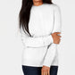 Karen Scott Women's Cable-Front Mock-Neck Sweater White Size X-Large