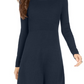Style & Co Women's Ribbed Sweater Dress Blue Size -PL