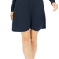 Style & Co Women's Ribbed Sweater Dress Blue Size -PL
