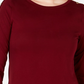 Charter Club Women's Supima Cotton Embellished Top Wine Size Small