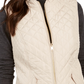 Charter Club Women's Quilted Stand-Collar Vest  Beige Size XX Large