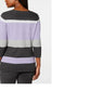 Karen Scott Women's Cotton Striped Sweater Purple Size PL
