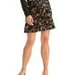 Rachel Roy Women's Dora Printed Mini Skirt Black Size Medium