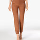 Charter Club Women's Cropped Wear To Work Pants Brown Size 6P