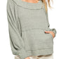 Free People Women's Westend Thermal Top Green Size Small