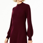 Charter Club Women's Mock-Neck Cashmere Sheath Dress Red Size Large